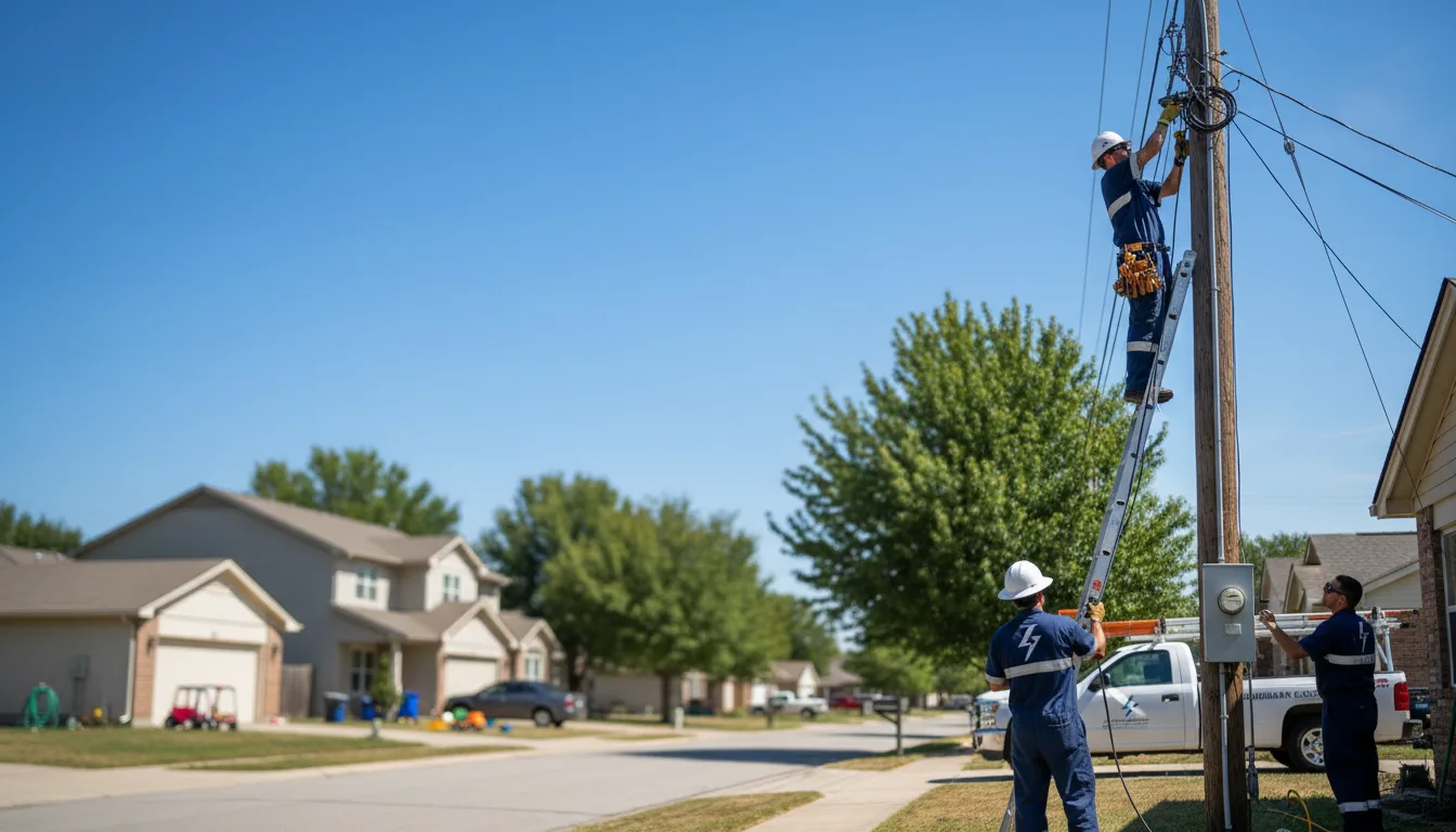 Residential electrician providing installation services in Wood River, NE